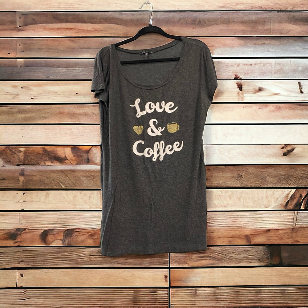 Coffe & Love XL SOFT Pajama Shirt